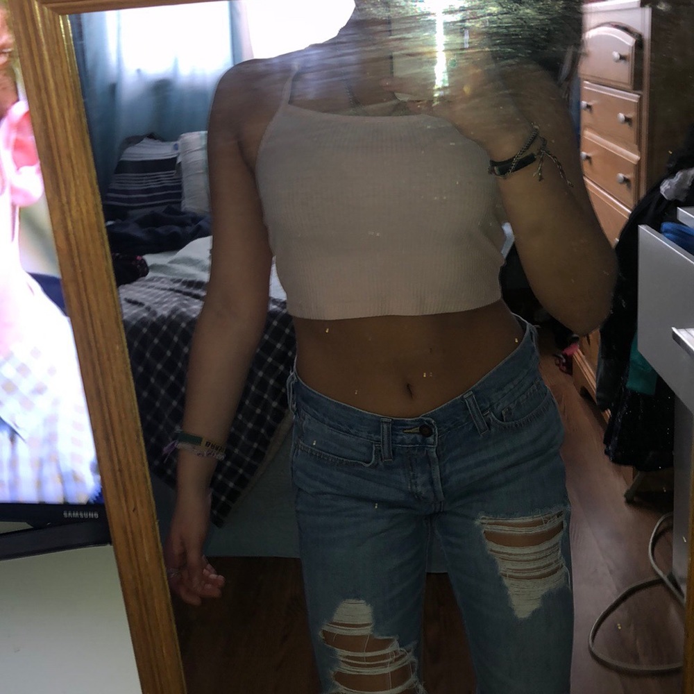 Aeropostale pink crop top size xs